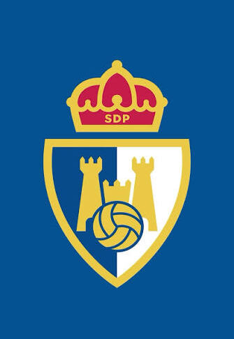 Logotipo plano del escudo del club SDP, referencia antes del bordado